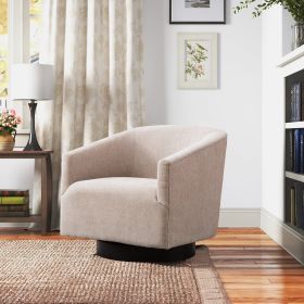 Garland Oatmeal Wood Base Swivel Chair