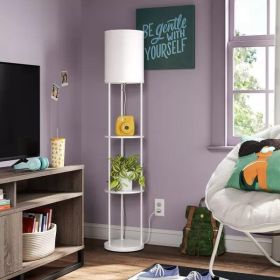 Shelf Floor Lamp White - Room Essentials