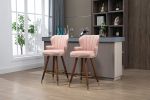 COOLMORE Swivel Bar Stools with Backrest Footrest , with a fixed height of 360 degrees