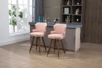 COOLMORE Swivel Bar Stools with Backrest Footrest , with a fixed height of 360 degrees