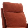 JiaDa Upholstered Swivel Glider.Rocking Chair for Nursery in Orange.Modern Style One Left Bag