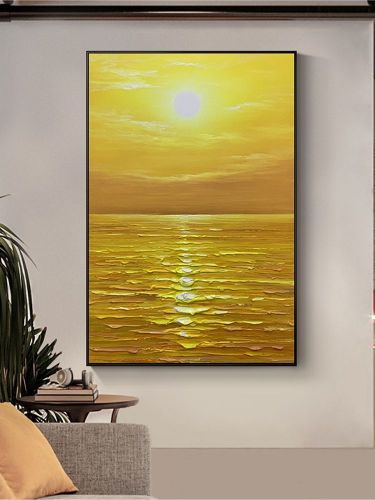 Custom Abstract Decorative Canvas Wall Art Handmade Seascape Oil Painting Modern Living Room Bedroom Porch Hotel Hanging Picture Custom Abstract Decorative Canvas Wall Art Handmade Seascape Oil Painting Modern Living Room Bedroom Porch Hotel Hanging Picture