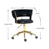 COOLMORE Home Office Desk Chair, Vanity Chair, Modern Adjustable Home Computer Executive Chair Swivel Task Chair for Small Space, Living Room, Make-up