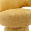 360 Degree Swivel Cuddle Barrel Accent Chairs, Round Armchairs with Wide Upholstered, Fluffy Fabric Chair for Living Room, Bedroom, Office, Waiting Ro