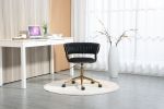 COOLMORE Home Office Desk Chair, Vanity Chair, Modern Adjustable Home Computer Executive Chair Swivel Task Chair for Small Space, Living Room, Make-up