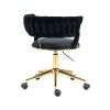 COOLMORE Home Office Desk Chair, Vanity Chair, Modern Adjustable Home Computer Executive Chair Swivel Task Chair for Small Space, Living Room, Make-up