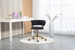 COOLMORE Home Office Desk Chair, Vanity Chair, Modern Adjustable Home Computer Executive Chair Swivel Task Chair for Small Space, Living Room, Make-up