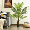 Indoor Outdoor Decorative Accessories Artificial Areca Palm Decorative Silk Tree